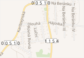 K vodoteči v obci Ořech - mapa ulice