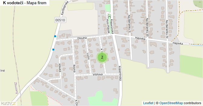 K vodoteči - mapa firem