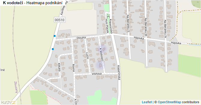 K vodoteči - mapa podnikání