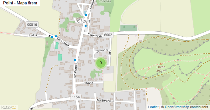 Polní - mapa firem