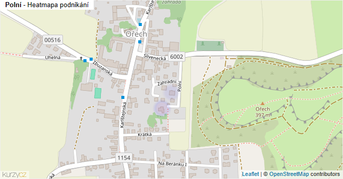 Polní - mapa podnikání