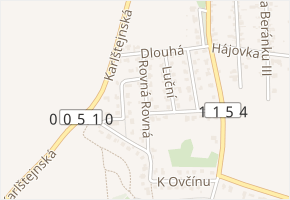 Rovná v obci Ořech - mapa ulice