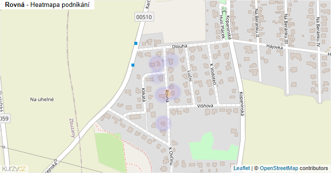 Rovná - mapa podnikání