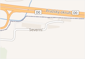 Severní v obci Ořech - mapa ulice