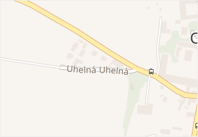 Uhelná v obci Ořech - mapa ulice