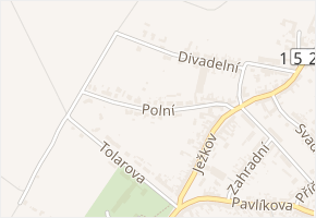 Polní v obci Ořechov - mapa ulice