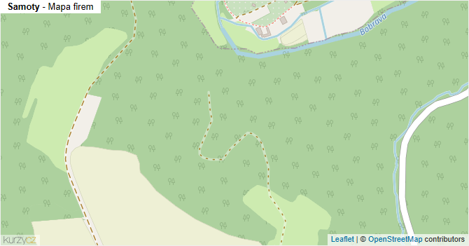Samoty - mapa firem
