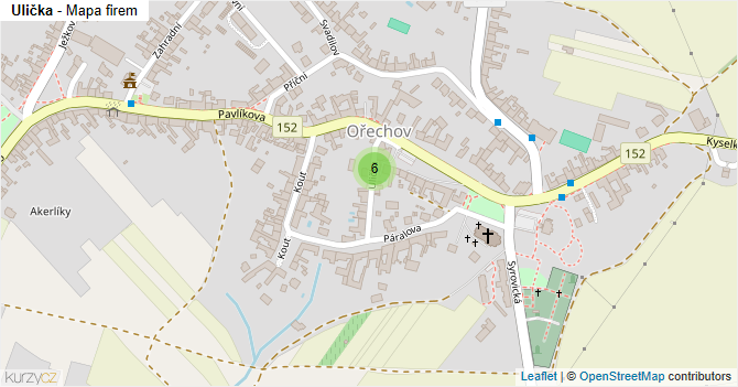 Ulička - mapa firem