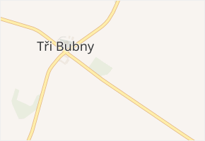 Tři Bubny v obci Orel - mapa části obce