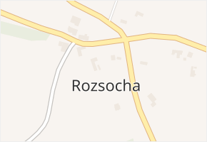 Rozsocha v obci Orlické Podhůří - mapa části obce