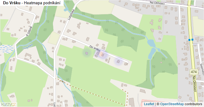 Do Vršku - mapa podnikání