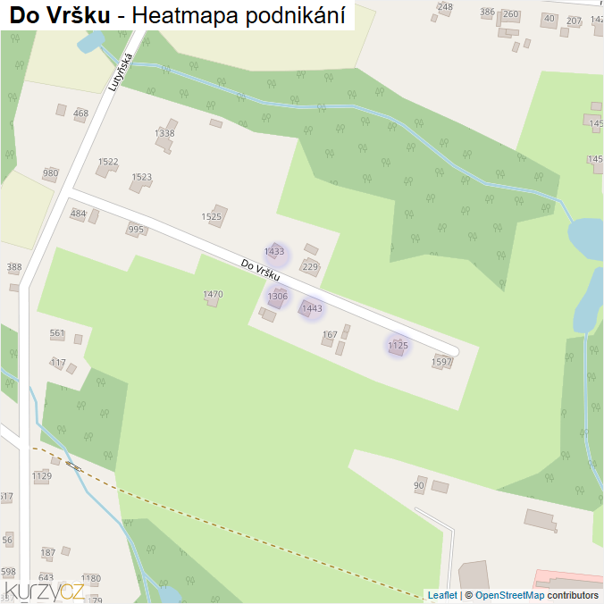 Mapa Do Vršku - Firmy v ulici.