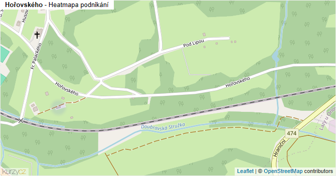 Hořovského - mapa podnikání