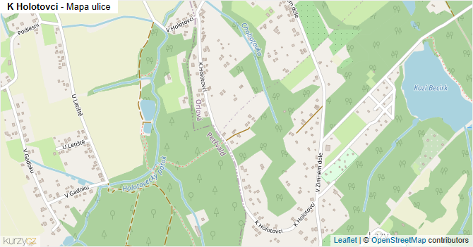 K Holotovci - mapa ulice