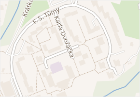 Karla Dvořáčka v obci Orlová - mapa ulice