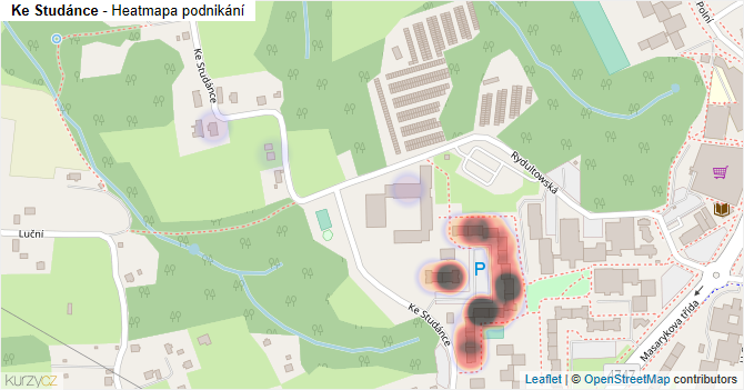 Ke Studánce - mapa podnikání