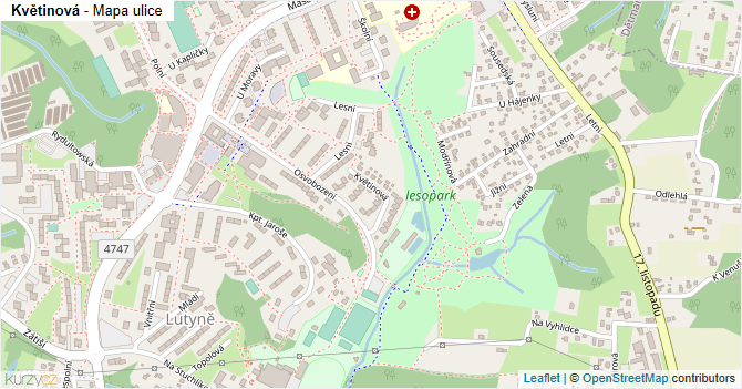 Květinová - mapa ulice