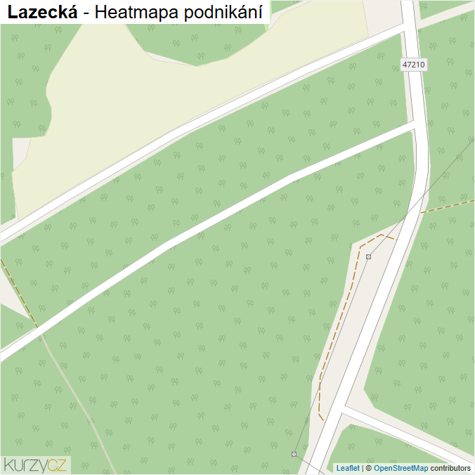 Mapa Lazecká - Firmy v ulici.