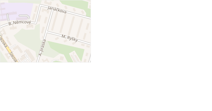 M. Ryšky v obci Orlová - mapa ulice