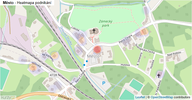 Město - mapa podnikání