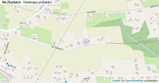 Na Zbytkách - mapa podnikání