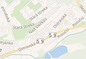 Pod Tratí v obci Orlová - mapa ulice