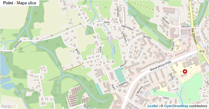 Polní - mapa ulice