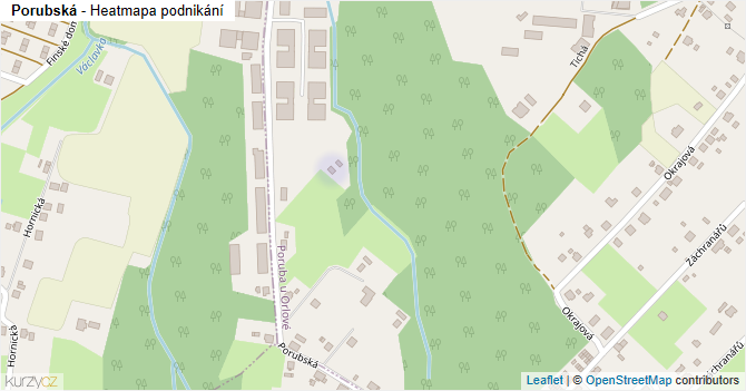 Porubská - mapa podnikání