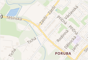 Řadová v obci Orlová - mapa ulice