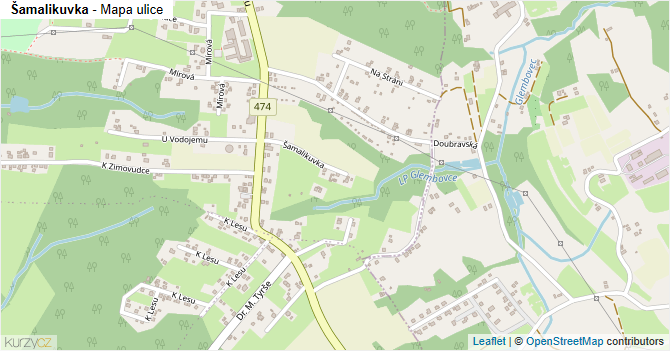 Šamalikuvka - mapa ulice