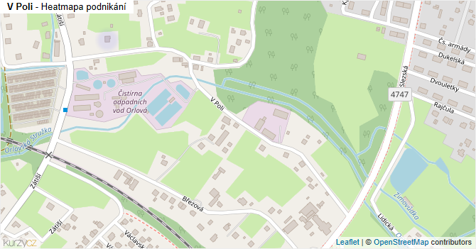 V Poli - mapa podnikání