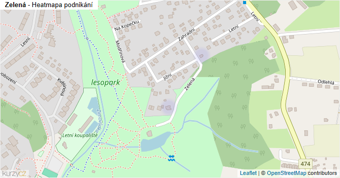 Zelená - mapa podnikání