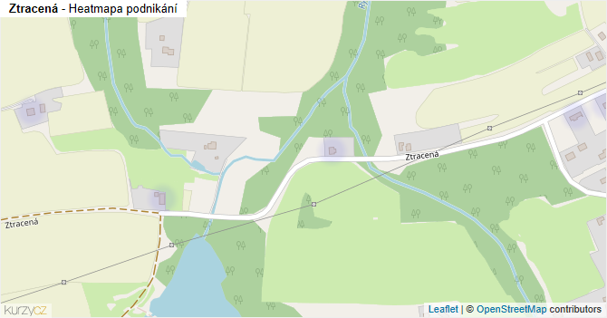 Ztracená - mapa podnikání