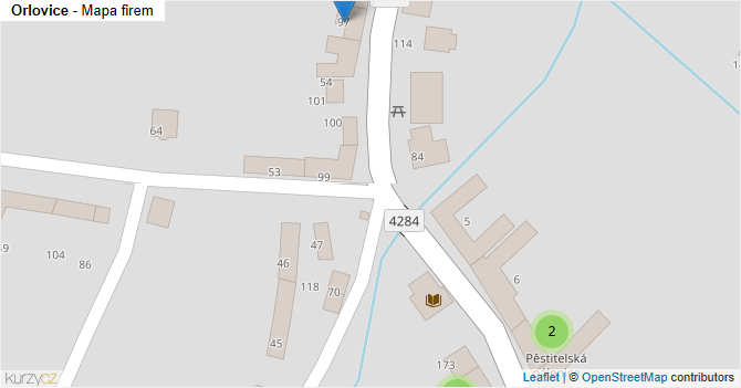 Orlovice - mapa firem