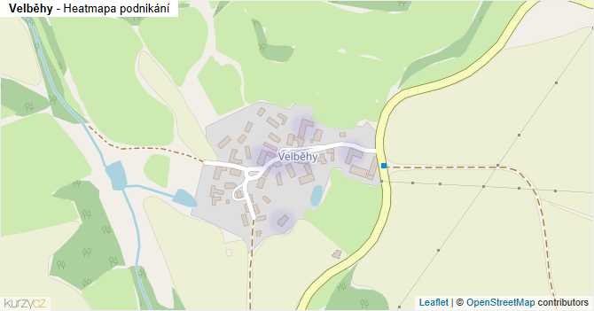 Velběhy - mapa podnikání