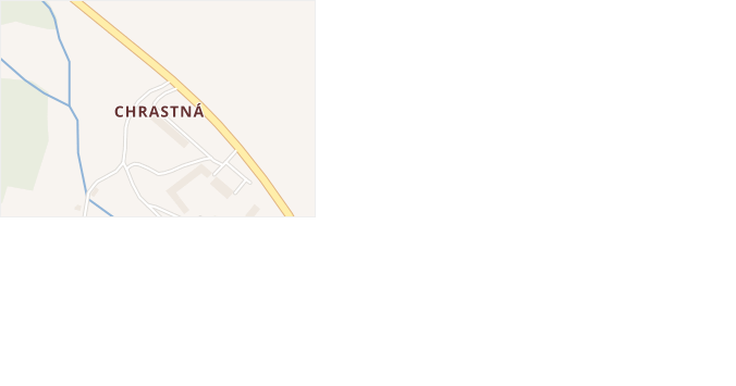Chrastná v obci Osečná - mapa části obce