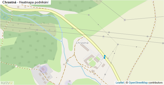 Chrastná - mapa podnikání