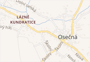 Kundratická v obci Osečná - mapa ulice