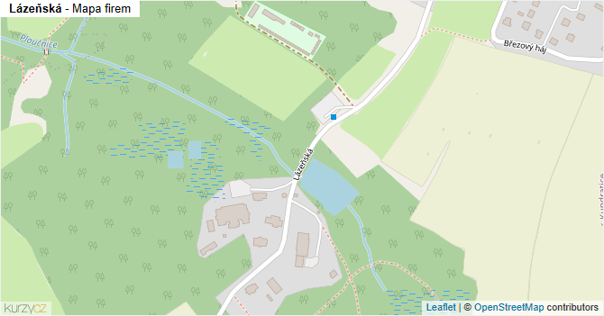 Lázeňská - mapa firem