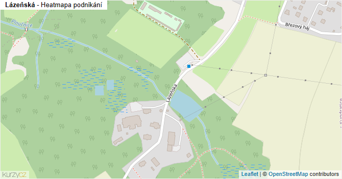 Lázeňská - mapa podnikání