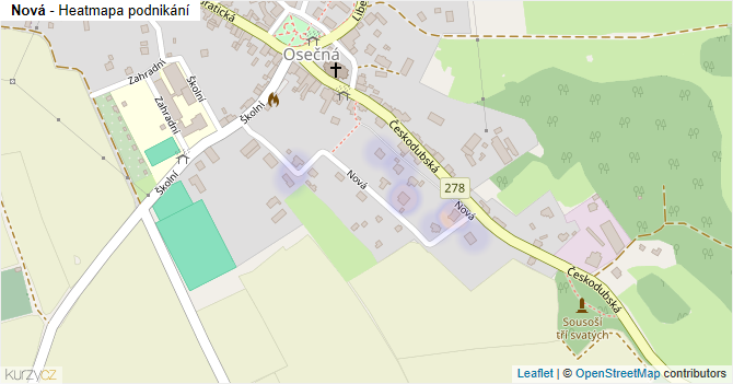 Nová - mapa podnikání