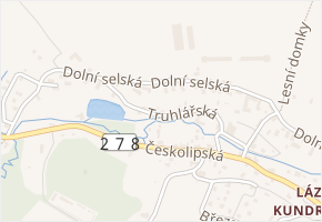 Truhlářská v obci Osečná - mapa ulice