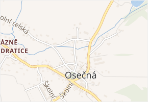 U Náhonu v obci Osečná - mapa ulice