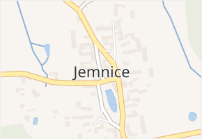 Jemnice v obci Osek - mapa části obce