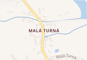 Malá Turná v obci Osek - mapa části obce
