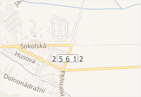 Hornická v obci Osek - mapa ulice