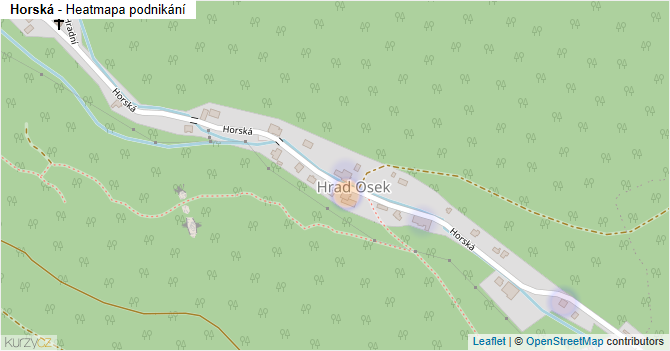 Horská - mapa podnikání