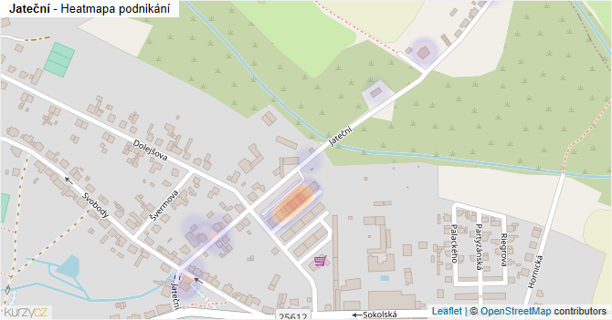 Jateční - mapa podnikání