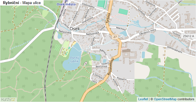 Rybniční - mapa ulice