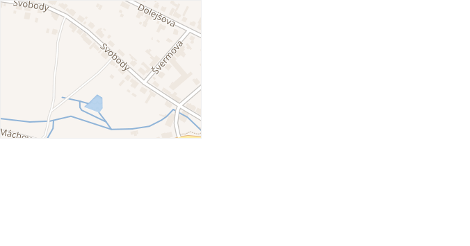 Svobody v obci Osek - mapa ulice